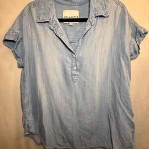 Lola River Light Blue Women's Blouse